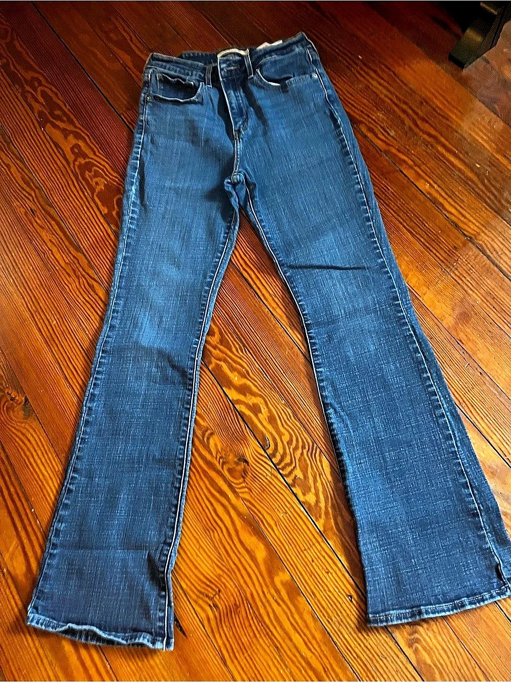 Levi Brand 725 High Rise Bootcut Blue Waist 28 Bootcut Jeans